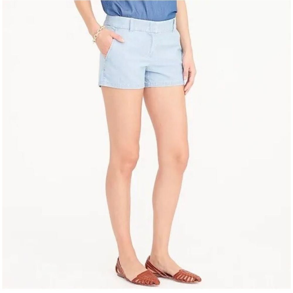 J Crew Chambray 3” Sz 8 shorts.